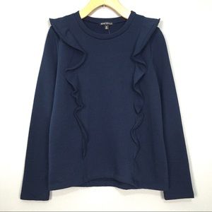 J. Crew Mercantile Pullover Sweatshirt Ruffled